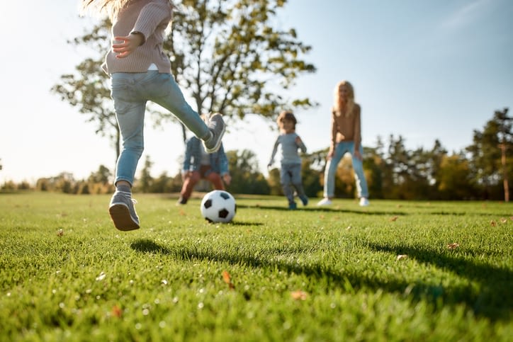 kids playing soccer
